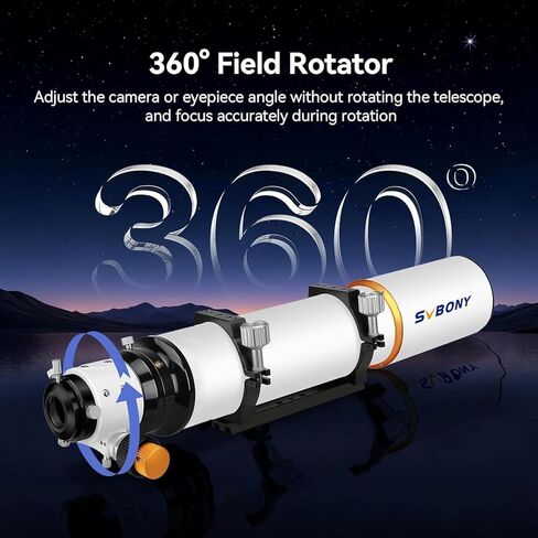 SVBONY SV503 Refractor Telescope, 102mm F7 Extra Low Dispersion Achromatic Refractor OTA&1.25 inches Planetary Filter in Saudi Arabia