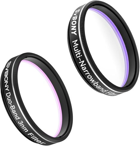 SVBONY SV240 1.25 inch Telescope Filter, Multi-Narrowband Filter Bundle with SV220 H-Alpha OIII 3nm Dual-Band 1.25" Nebula Filter, Telescope Accessories for Deep Sky Astrophotography in Saudi Arabia