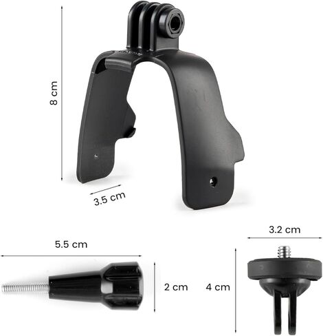 حامل كاميرا الحركة مناسب لطائرات DJI FPV بدون طيار، مع فتحات لولبية 1/4 بوصة، متوافق مع Gopro Hero 12 11 10 9. in Kuwait