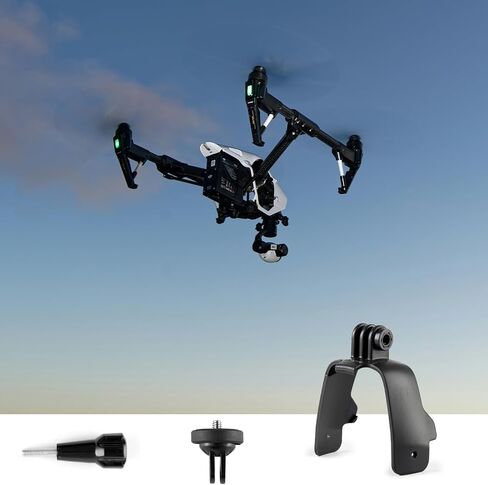 حامل كاميرا الحركة مناسب لطائرات DJI FPV بدون طيار، مع فتحات لولبية 1/4 بوصة، متوافق مع Gopro Hero 12 11 10 9. in Kuwait