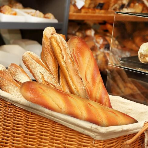 Homoyoyo 2pcs Artificial French Long Bread Loaf 34. 50x5. 50x4. 00cm Lifelike Fake Dessert Cake Food Photography Prop Kitchen Decoration in Saudi Arabia