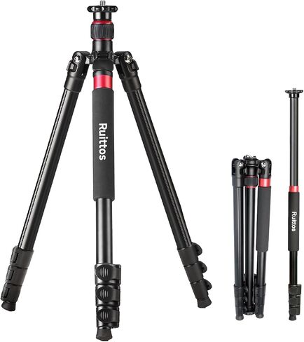 Travel Tripod, 70" Camera Tripod Monopod with Ball Head Lightweight Aluminum Portable for DSLR/SLR Cameras, Video Camcorders, Action Cameras, Phones, Telescopes...8.8lbs (TM70-LB36) in Saudi Arabia
