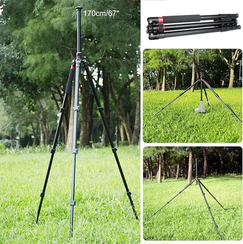 Travel Tripod, 70" Camera Tripod Monopod with Ball Head Lightweight Aluminum Portable for DSLR/SLR Cameras, Video Camcorders, Action Cameras, Phones, Telescopes...8.8lbs (TM70-LB36) in Saudi Arabia