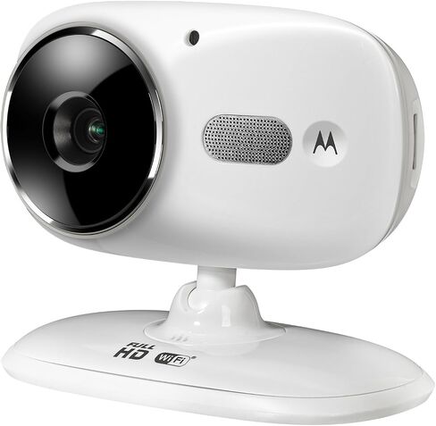 كاميرا فيديو منزلية Motorola FOCUS86 Wi-Fi HD مع تكبير رقمي (أبيض) (متجدد) in Saudi Arabia