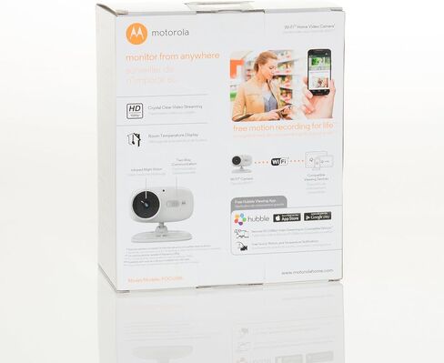 كاميرا فيديو منزلية Motorola FOCUS86 Wi-Fi HD مع تكبير رقمي (أبيض) (متجدد) in Saudi Arabia