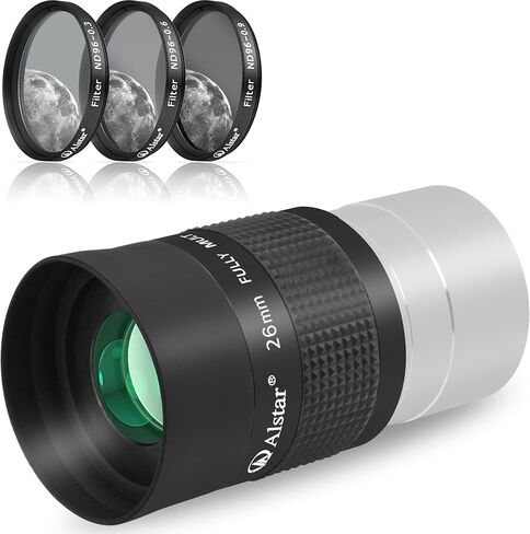 Alstar 2" Telescope Moon Filter Set - Bundle with - 2 inch 26mm FMC 55-Degree Telescope Eyepiece in Saudi Arabia