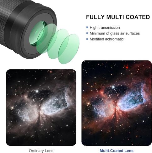 Alstar 2" Telescope Moon Filter Set - Bundle with - 2 inch 26mm FMC 55-Degree Telescope Eyepiece in Saudi Arabia
