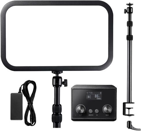 مصباح Godox ES45 E-Sports LED - فائق السطوع 2500 لومن (غير وهج) جهاز تحكم عن بعد للشحن التلقائي قابل للفصل، حامل سطح مكتب مدمج، 2800K-6500K قابل للتعتيم، CRI 96+ TLCI 97+، للبث المباشر، تصوير الفيديو in Saudi Arabia