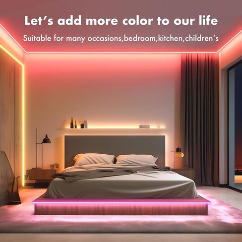 Llumtang TV Backlight for 75-90 inch TVs | Color-Sync Technology | Multi-Color LED RGBMC Lights | Wi-Fi | App Controlled | AI Sync Sensor | Immersive Viewing Experience | Ambient Light in Saudi Arabia