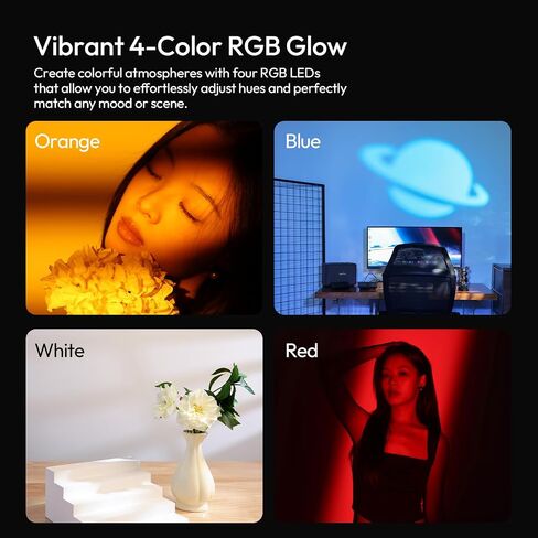 ULANZI LM01 Photography Flashlight RGB Video Light, 7500mAh Rechargeable Photography Flashlight with 20 Filters, 3H Max Runtime, 1200 Lux Output for Wedding, TikTok Videos, Cosplay, Content Creation in Saudi Arabia