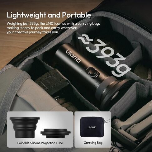 ULANZI LM01 Photography Flashlight RGB Video Light, 7500mAh Rechargeable Photography Flashlight with 20 Filters, 3H Max Runtime, 1200 Lux Output for Wedding, TikTok Videos, Cosplay, Content Creation in Saudi Arabia