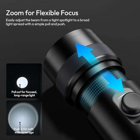 ULANZI LM01 Photography Flashlight RGB Video Light, 7500mAh Rechargeable Photography Flashlight with 20 Filters, 3H Max Runtime, 1200 Lux Output for Wedding, TikTok Videos, Cosplay, Content Creation in Saudi Arabia
