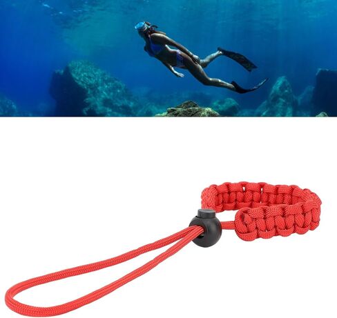 Scuba Diving Wrist Lanyard Adjustable Paracord Underwater Camera Strap Anti Lost Safety Rope for Diving Lights Cameras Polyester Fiber 19g in Saudi Arabia