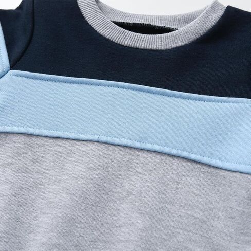 Children Kids Baby Boys Fashion Clothes Set Toddler Boy Thin Cotton Patchwork Sweatshirt and Casual Pants Outfit in Saudi Arabia