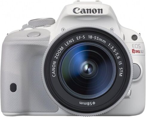 Canon EOS Rebel SL1 Digital SLR with EF-S 18-55mm is STM Lens (White) (Renewed) in Saudi Arabia
