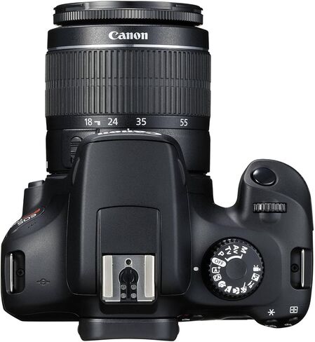 Canon EOS Rebel T100 / 4000D DSLR Camera with Canon EF-S 18-55mm F/3.5-5.6 DC III Zoom, EF 75-300mm f/4-5.6 III and 420-800mm f/8.3 HD Lens + 128 GB Memory + Filters + More (34pc Bundle) (Renewed) in Saudi Arabia