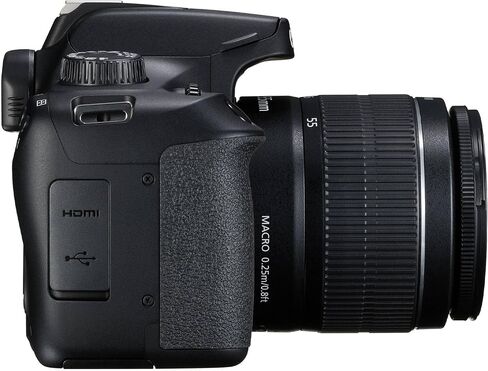 Canon EOS Rebel T100 / 4000D DSLR Camera with Canon EF-S 18-55mm F/3.5-5.6 DC III Zoom, EF 75-300mm f/4-5.6 III and 420-800mm f/8.3 HD Lens + 128 GB Memory + Filters + More (34pc Bundle) (Renewed) in Saudi Arabia