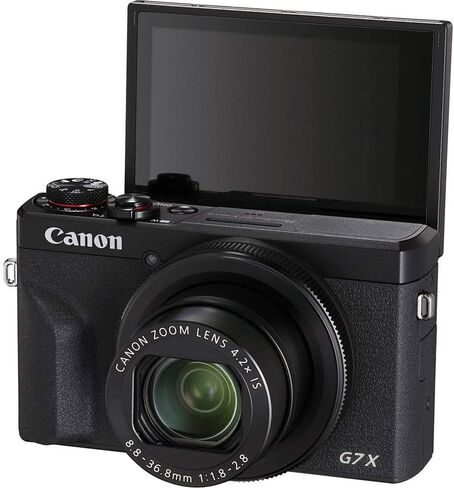 Canon PowerShot G7 X Mark III Digital Camera (Black #3637C001) with Basic Starter Bundle (Renewed) in Saudi Arabia