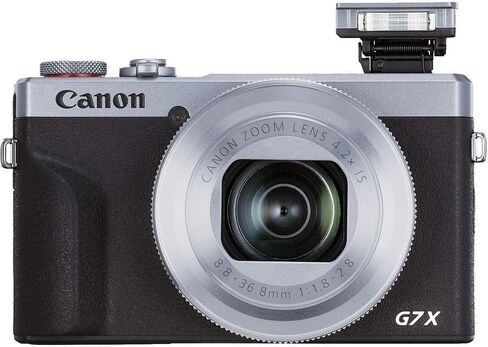 كاميرا Canon PowerShot G7 X Mark III الرقمية (فضية #3638C001) مع حزمة الملحقات المتقدمة (متجددة) in Saudi Arabia