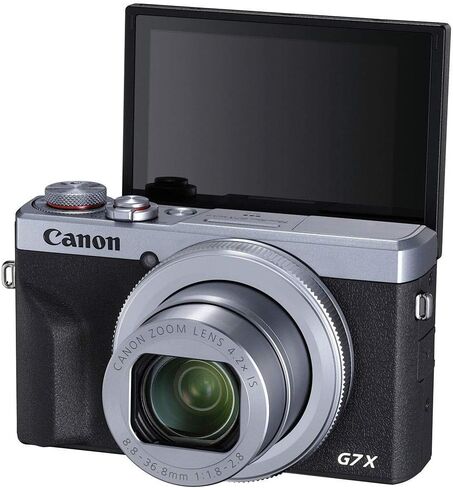 كاميرا Canon PowerShot G7 X Mark III الرقمية (فضية #3638C001) مع حزمة الملحقات المتقدمة (متجددة) in Saudi Arabia