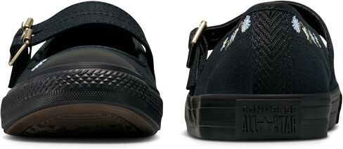 حذاء رياضي نسائي من Converse Chuck Taylor All Star Dainty Mary Jane مطرز بالزهور ومنخفض من الأعلى in Saudi Arabia