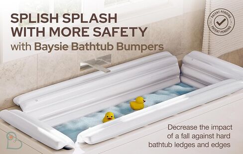 Baysie Bathtub Safety Bumper for Baby, Toddler and Kid (Hook and Loop) in Saudi Arabia