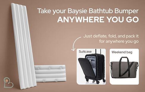 Baysie Bathtub Safety Bumper for Baby, Toddler and Kid (Hook and Loop) in Saudi Arabia