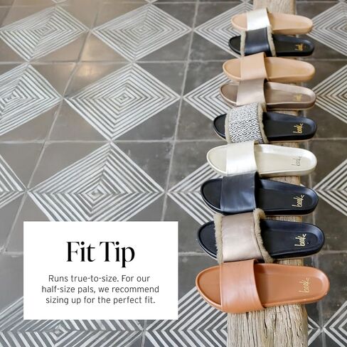 beek Gallito Shearling Slide Sandal for Women, Slip-On Design, Features True Shearling & Leather-Wrapped Memory Foam Footbed in Kuwait