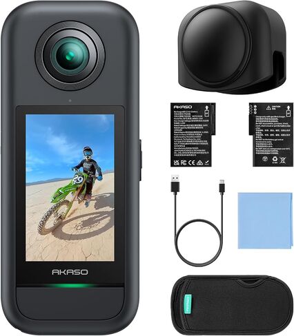 AKASO 360 Action Camera with Lens Cap Bundle in Saudi Arabia