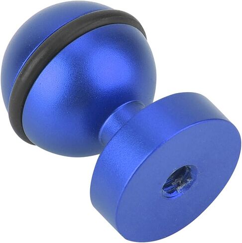 Ball Head Base Mount, Diving Light Bracket Action Camera Ball Head Base Hot Shoe Mount Hot Shoe Metal 1/4 Screw Hole (Blue) in Saudi Arabia