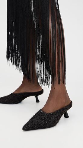 SIMONMILLER Women's Tinsel Pointed Gala Mules in Kuwait