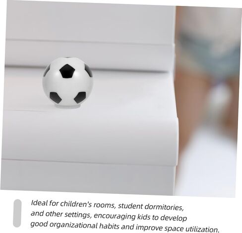 Cabilock 8pcs Soccer Drawer Knobs for Boys and Girls Fun Football-Themed Cabinet Pulls Safe Collision Design for Dressers Cupboards and Wardrobes Creative Home Decor in Saudi Arabia