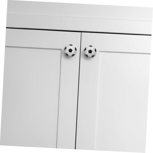 Cabilock 8pcs Soccer Drawer Knobs for Boys and Girls Fun Football-Themed Cabinet Pulls Safe Collision Design for Dressers Cupboards and Wardrobes Creative Home Decor in Saudi Arabia