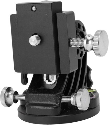 AUNMAS Precise Polarity Alignment Telescope Latitude Mount, Aluminum Alloy Construction, Leveling Bubble, Latitude Base for Telescope, Photography, Astronomy (Black White) in Saudi Arabia
