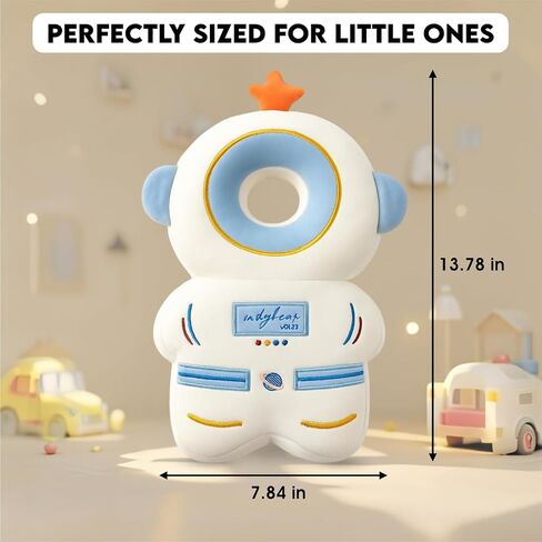 Baby Head Protector Backpack with a Pair of Non Slip Socks and Knee Pads, Baby Pillow Backpack for Falling, Crawling, Adjustable Toddler Head Protector for Infants 6–18 Months in Saudi Arabia