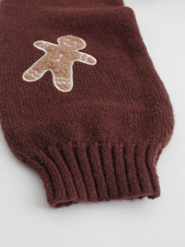 Women Gingerbread Man Knit Cardigan Chunky Cable Knit Sweater Open Front Shrug for Women in Saudi Arabia