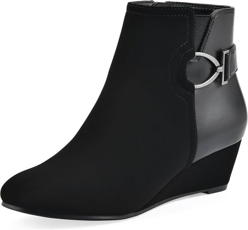White Mountain Women's Chaise Wedge Ankle Bootie in Saudi Arabia