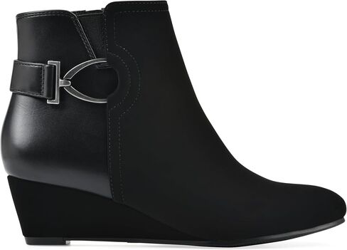 White Mountain Women's Chaise Wedge Ankle Bootie in Saudi Arabia