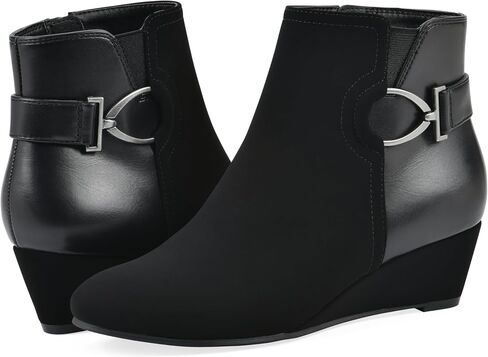White Mountain Women's Chaise Wedge Ankle Bootie in Saudi Arabia