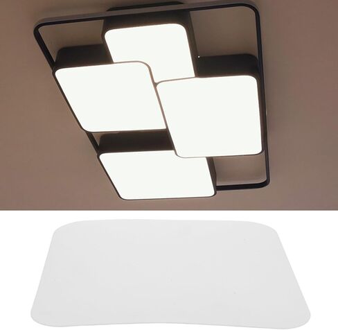 ناشر غطاء مصباح Ciieeo: موزع ضوء السقف من الأكريليك المربع ومظلل المصباح مرشح الضوء لغرف النوم وغرف المعيشة وتركيبات الإضاءة المنزلية الحديثة in Kuwait