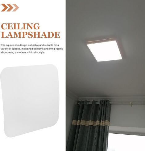 ناشر غطاء مصباح Ciieeo: موزع ضوء السقف من الأكريليك المربع ومظلل المصباح مرشح الضوء لغرف النوم وغرف المعيشة وتركيبات الإضاءة المنزلية الحديثة in Kuwait