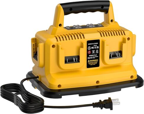 شاحن بطارية سريع مطور بـ 6 منافذ متوافق مع Dewalt Flexvolt 20V/60V، متوافق مع بطارية Dewalt 20V/60V DCB200 DCB206 DCB606 DCB609 in Saudi Arabia