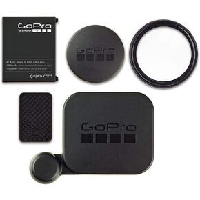 GoPro Original ALCAK-302 Bundle Set Protective Lens / Camera Body Lens and Housing Lens Caps Covers / Battery and Side Doors for Hero 3+ / Hero 3 Plus Camera - Black in Saudi Arabia