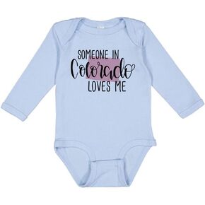 Someone in Colorado Loves Me Long Sleeve Baby Infant Bodysuit in Kuwait