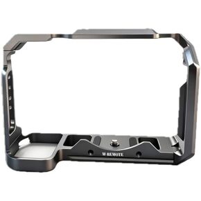 حامل قفص كاميرا فيديو من سبائك الألومنيوم لنيكون z5/Z5II/z6/z7/z6II/z7II/Z6III مع حامل حذاء بارد 1/4&3/8 بوصة فتحات لولبية كاملة DSLR من سبائك الألومنيوم قفص كاميرا فيديو (رمادي) in Kuwait