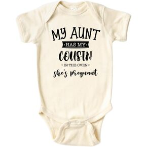 عمتي لديها ابن عم في الفرن Baby Onesie® ملابس أطفال لطيفة هدية إعلان الطفل 80 in Kuwait