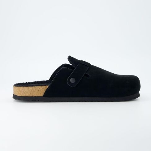 CUSHIONAIRE Haze Mens Clogs | Comfortable Slip-On Clogs for Men with Arch Support and Cork Suede Footbed | Perfect Potato Shoes for Indoor & Outdoor Use in Kuwait