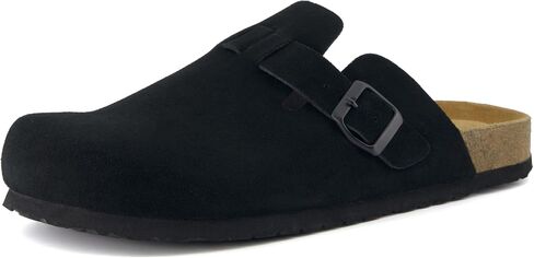CUSHIONAIRE Haze Mens Clogs | Comfortable Slip-On Clogs for Men with Arch Support and Cork Suede Footbed | Perfect Potato Shoes for Indoor & Outdoor Use in Kuwait