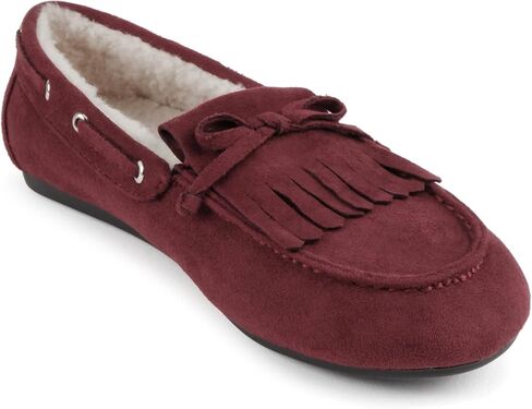 Soda Bowen ~ Women Round Toe Fleece-Lined Tassel Flat Shoe in Saudi Arabia