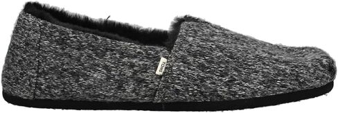 TOMS Womens Alpargata Cozy Belmont Slip On Flats Casual - Black in Saudi Arabia
